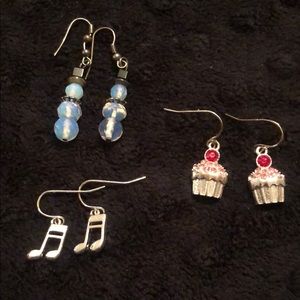 3 Pair Earrings